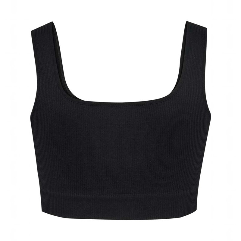 Soutien Gorge Sport Hummel Pulse Seamless Rib Femme Noir | 173951-334