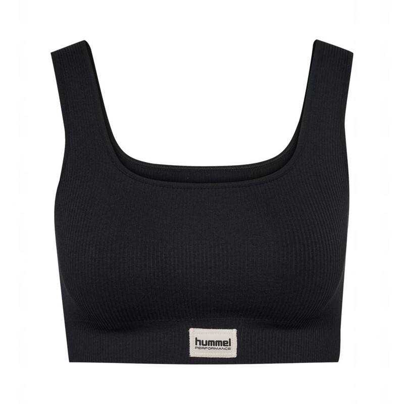 Soutien Gorge Sport Hummel Pulse Seamless Rib Femme Noir | 173951-334