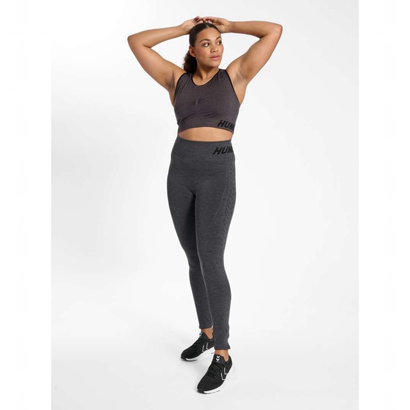 Soutien Gorge Sport Hummel Te Curve Seamless Femme Noir | 987526-105
