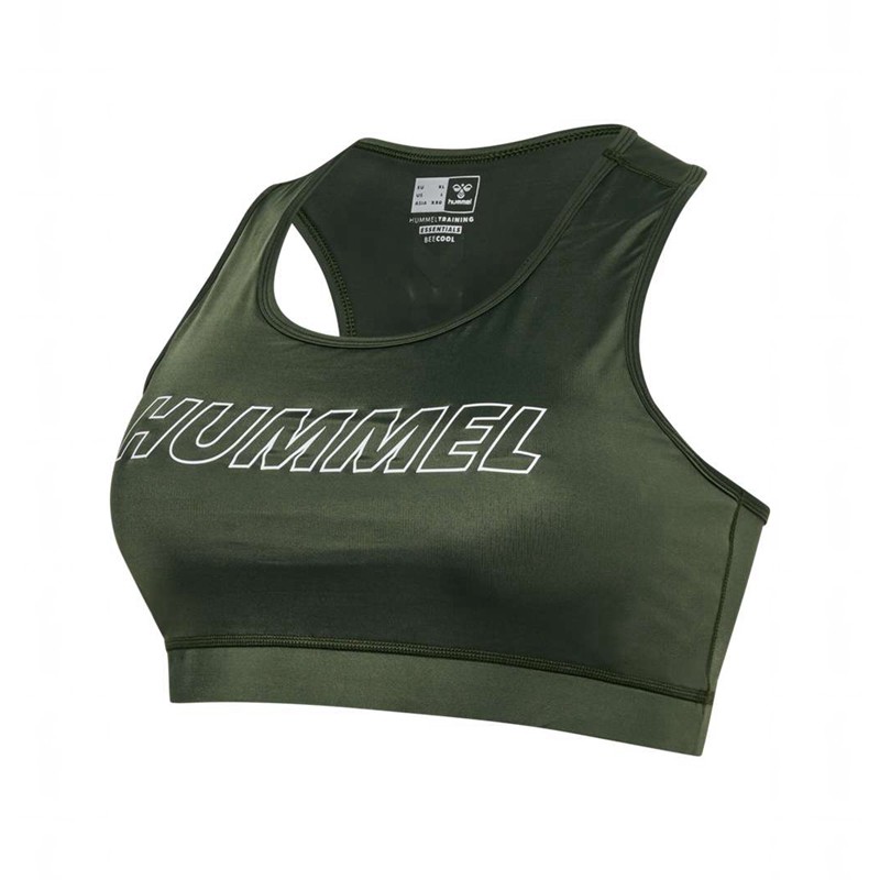 Soutien Gorge Sport Hummel Te Curvy Plus Femme Vert | 138441-413