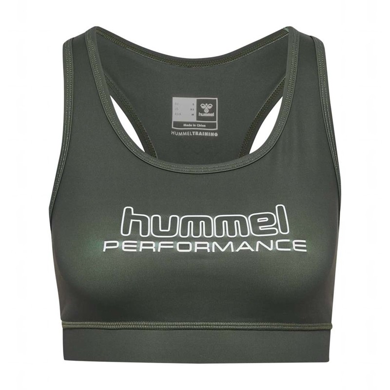 Soutien Gorge Sport Hummel Te Fundamental Femme Vert | 185140-317