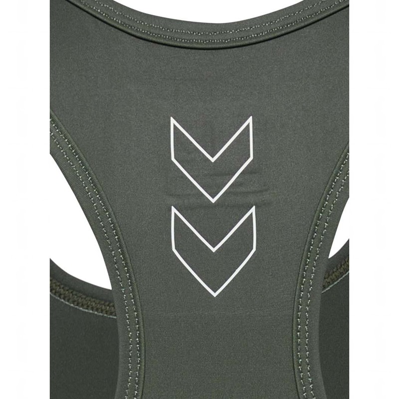 Soutien Gorge Sport Hummel Te Fundamental Femme Vert | 185140-317