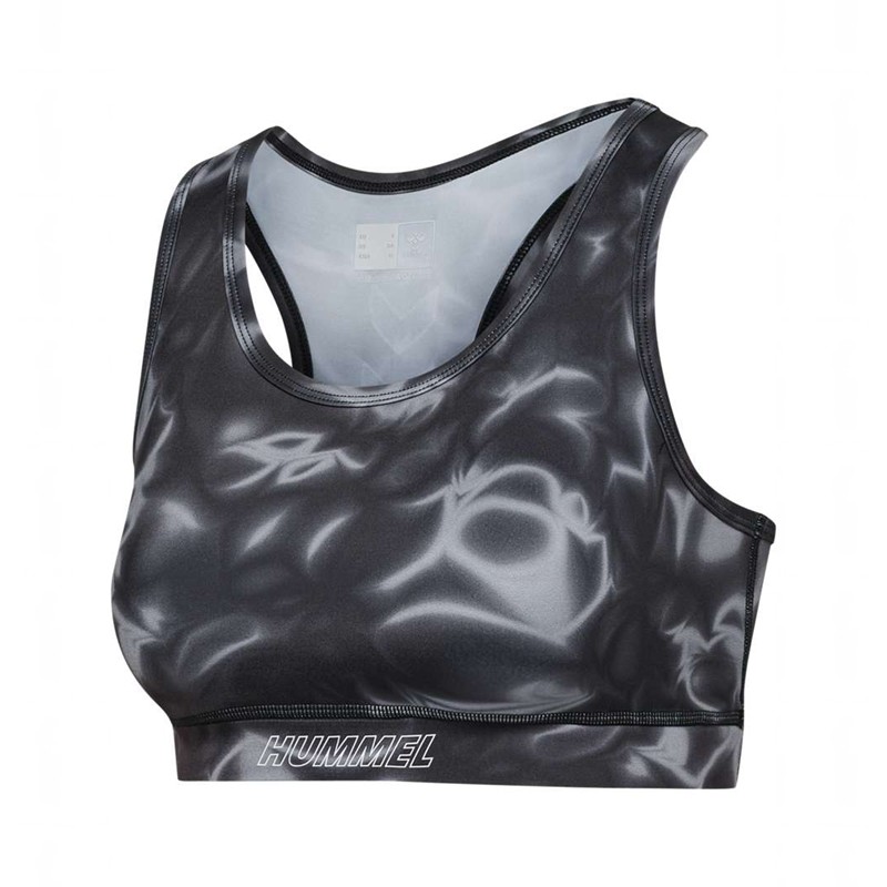 Soutien Gorge Sport Hummel Te Twist Aop Femme Noir | 971936-367