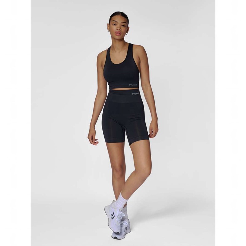 Soutien Gorge Sport Hummel Tif Seamless Padded Femme Noir | 811918-937