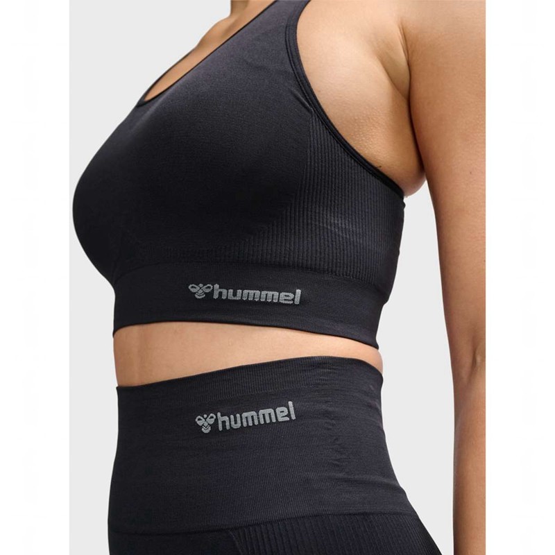 Soutien Gorge Sport Hummel Tif Seamless Padded Femme Noir | 811918-937