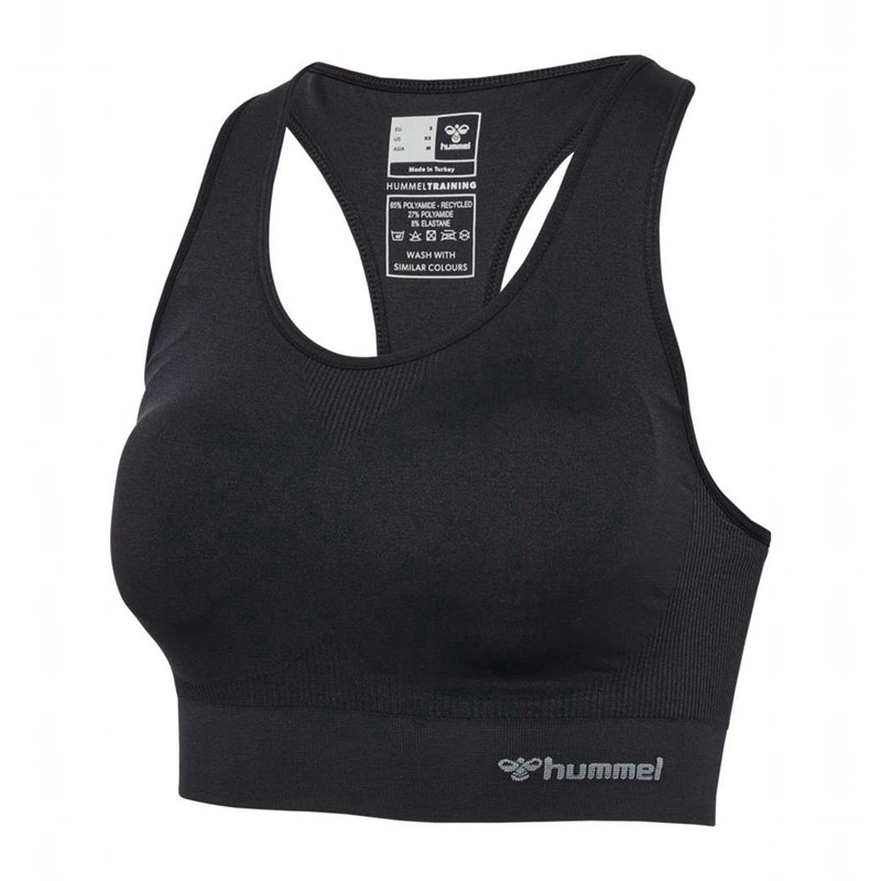 Soutien Gorge Sport Hummel Tif Seamless Padded Femme Noir | 811918-937