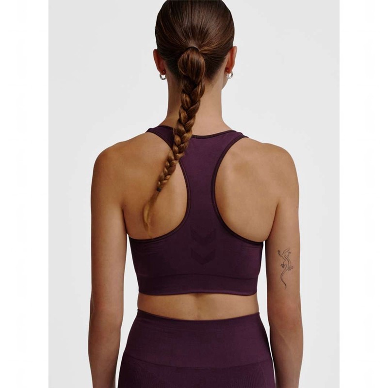 Soutien Gorge Sport Hummel Tif Seamless Top Femme Violette | 924665-671