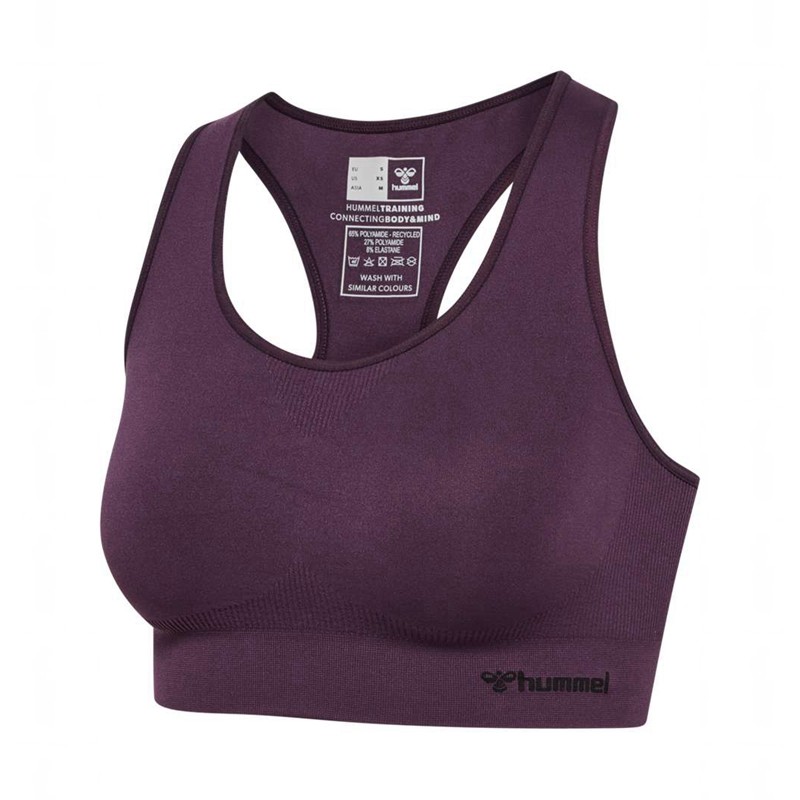 Soutien Gorge Sport Hummel Tif Seamless Top Femme Violette | 924665-671