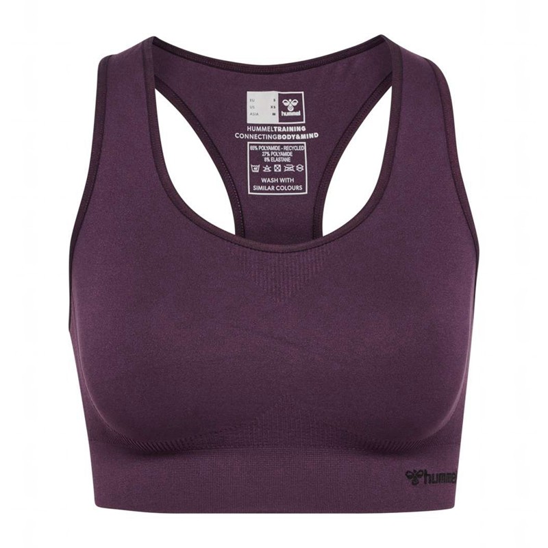 Soutien Gorge Sport Hummel Tif Seamless Top Femme Violette | 924665-671