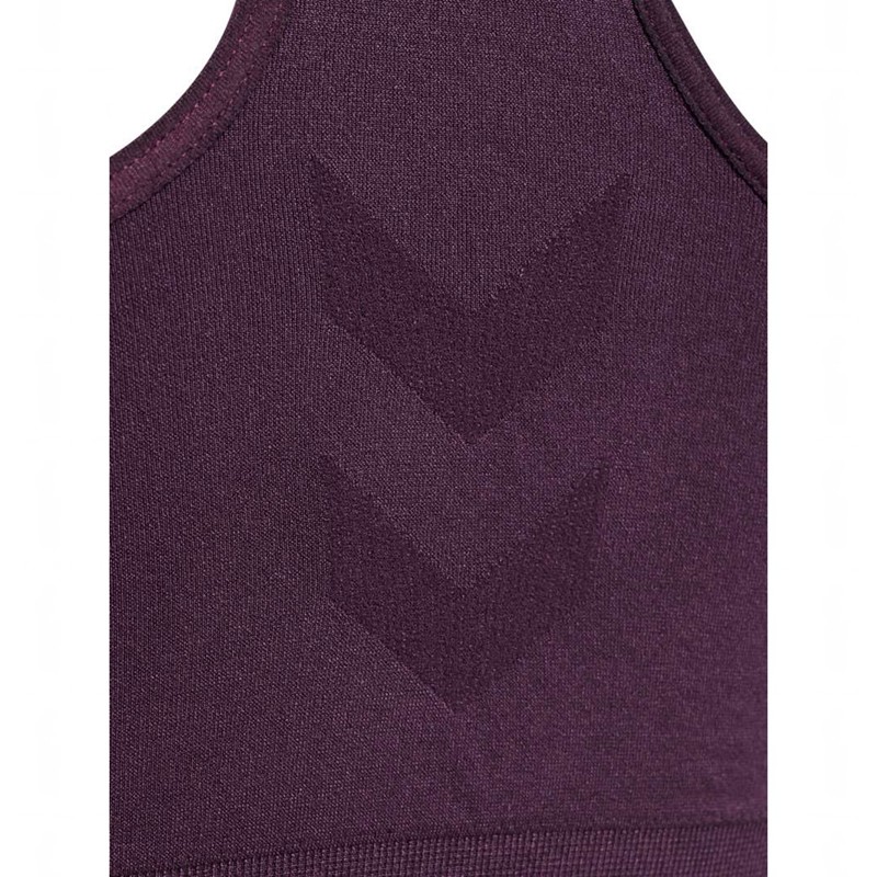 Soutien Gorge Sport Hummel Tif Seamless Top Femme Violette | 924665-671
