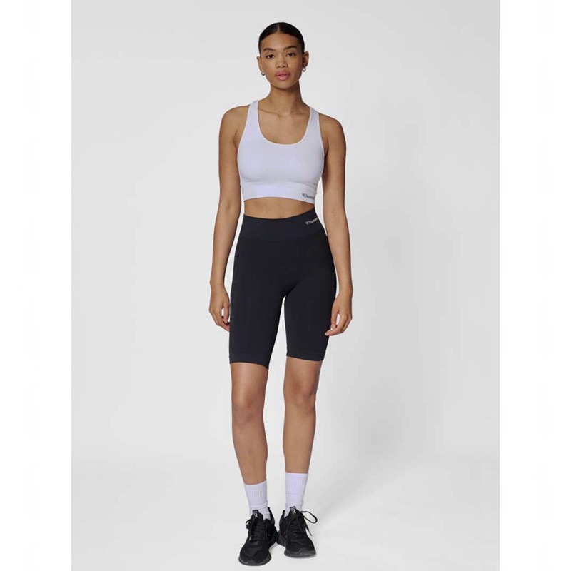 Soutien Gorge Sport Hummel Tif Seamless Top Femme Blanche | 642160-728