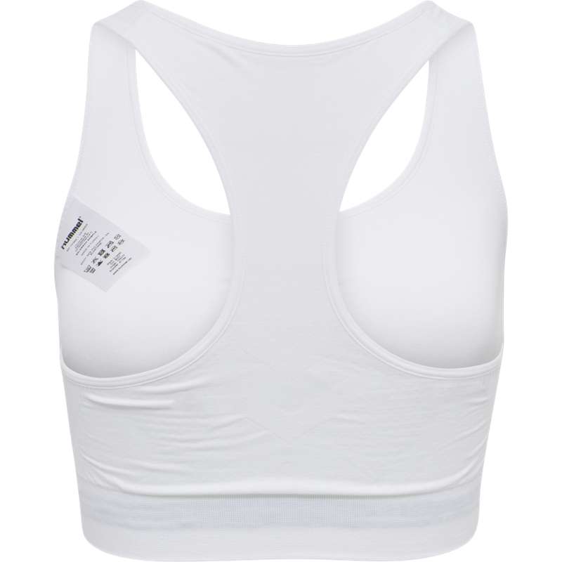 Soutien Gorge Sport Hummel Tif Seamless Top Femme Blanche | 642160-728