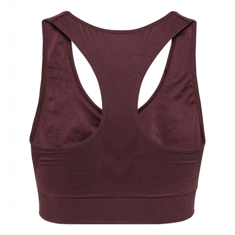 Soutien Gorge Sport Hummel Tif Seamless Top Femme Bordeaux | 035284-692