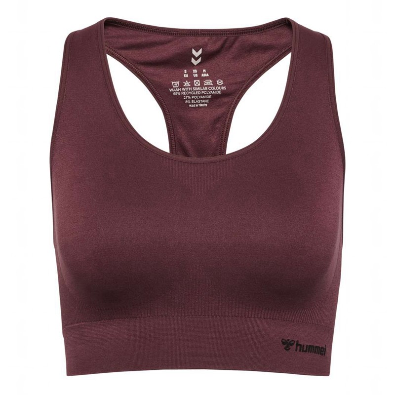 Soutien Gorge Sport Hummel Tif Seamless Top Femme Bordeaux | 035284-692
