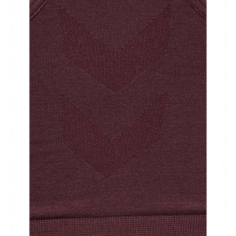 Soutien Gorge Sport Hummel Tif Seamless Top Femme Bordeaux | 035284-692
