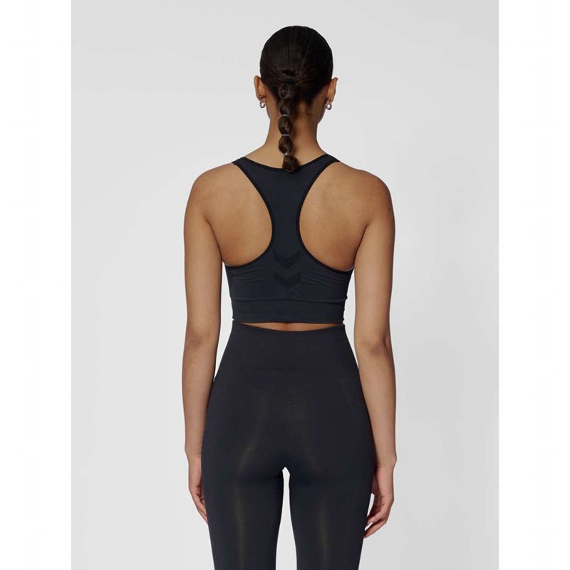 Soutien Gorge Sport Hummel Tif Seamless Top Femme Noir | 810830-033