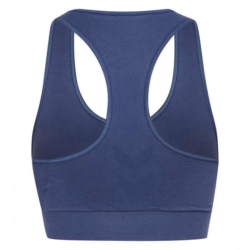 Soutien Gorge Sport Hummel Tif Seamless Top Femme Bleu | 045791-343