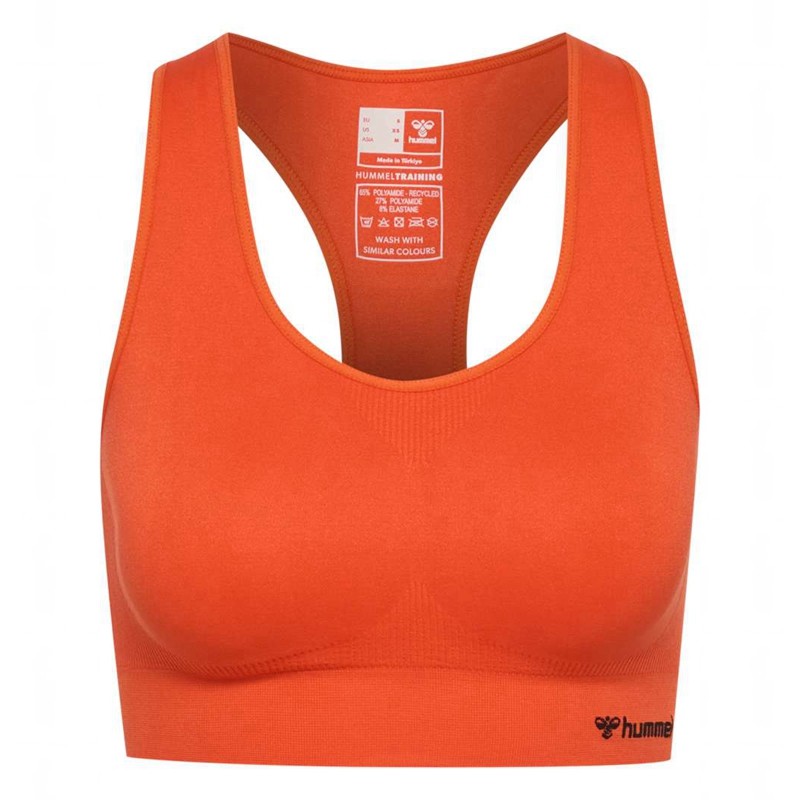 Soutien Gorge Sport Hummel Tif Seamless Top Femme Orange | 299028-267