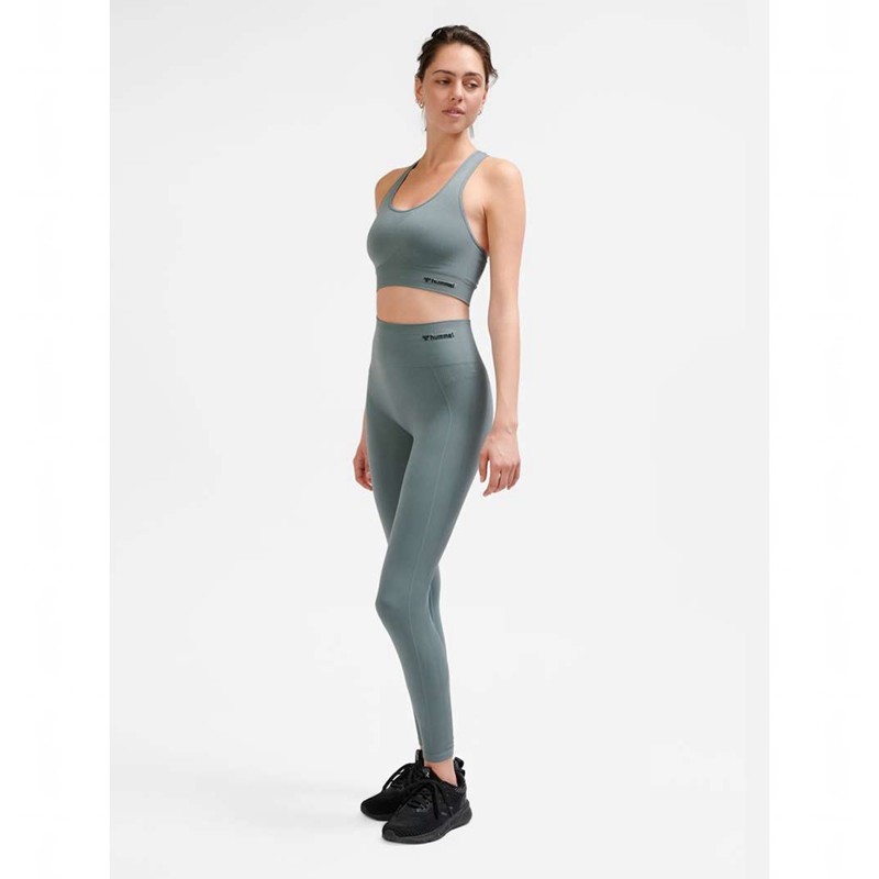 Soutien Gorge Sport Hummel Tif Seamless Top Femme Grise | 127346-288