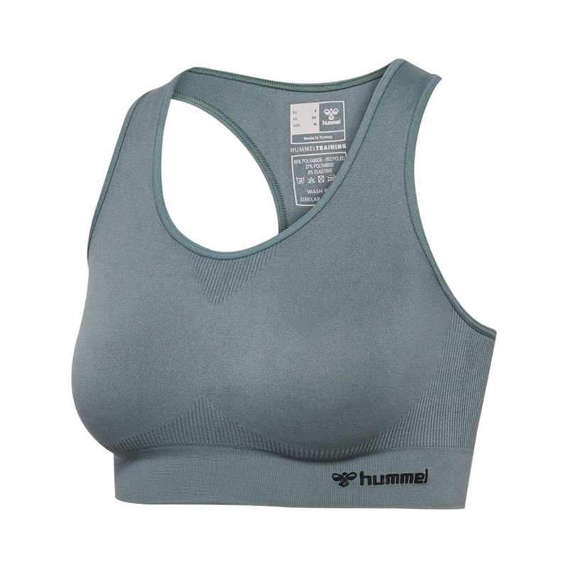 Soutien Gorge Sport Hummel Tif Seamless Top Femme Grise | 127346-288