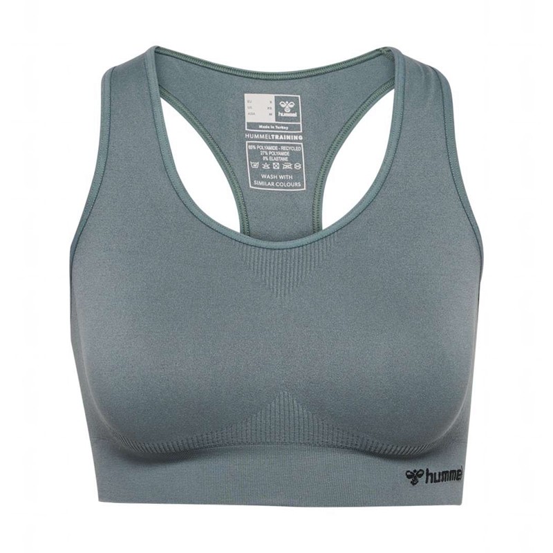 Soutien Gorge Sport Hummel Tif Seamless Top Femme Grise | 127346-288
