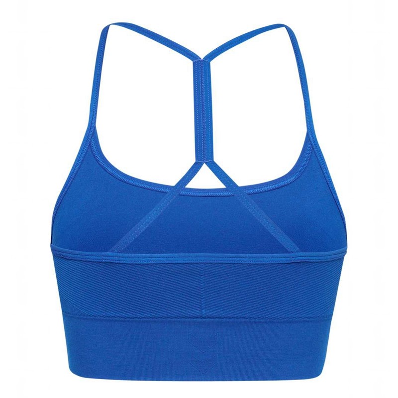 Soutien Gorge Sport Hummel Tiffy Seamless Top Femme Bleu | 059180-793