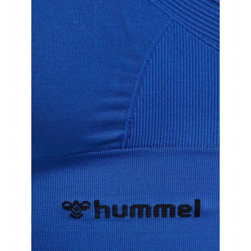 Soutien Gorge Sport Hummel Tiffy Seamless Top Femme Bleu | 059180-793