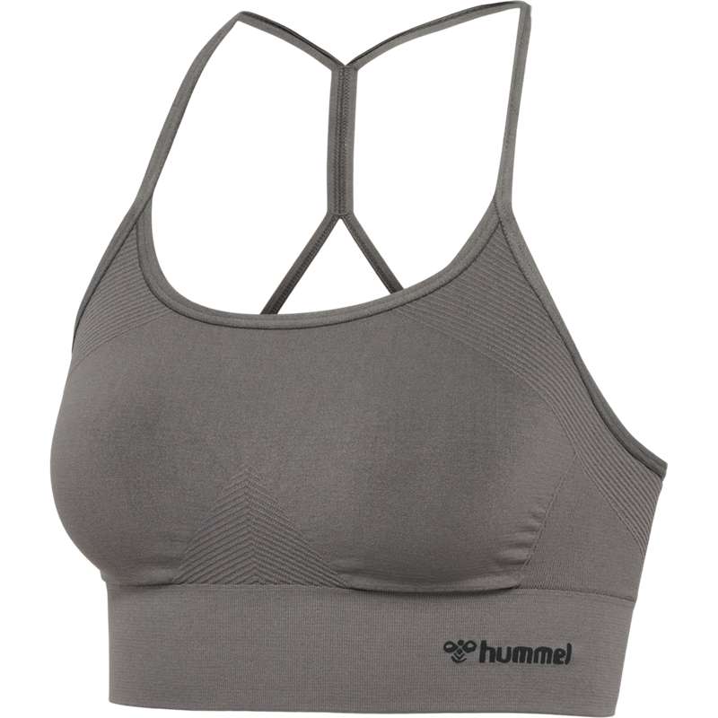 Soutien Gorge Sport Hummel Tiffy Seamless Top Femme Grise | 454561-716