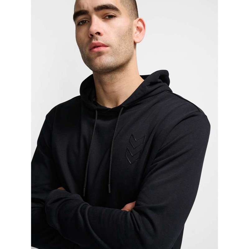 Sweat a Capuche Hummel Active Co Homme Noir | 272608-761