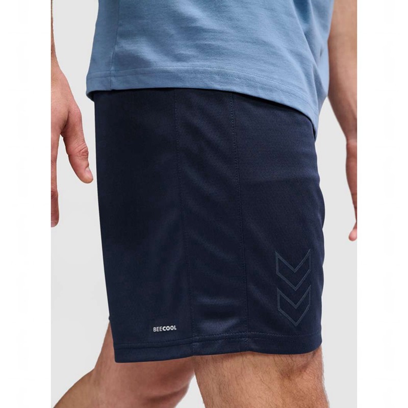 Sweat a Capuche Hummel Active Pl Homme Bleu Marine | 747248-296