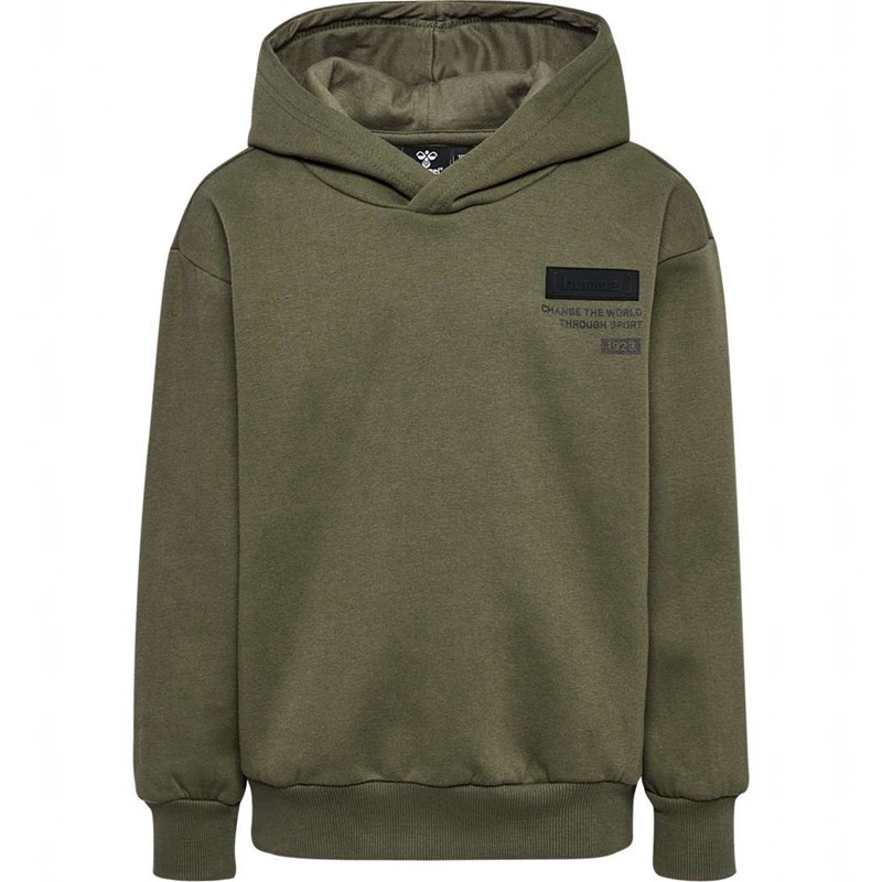 Sweat a Capuche Hummel Archie Enfant Vert Olive | 401014-563
