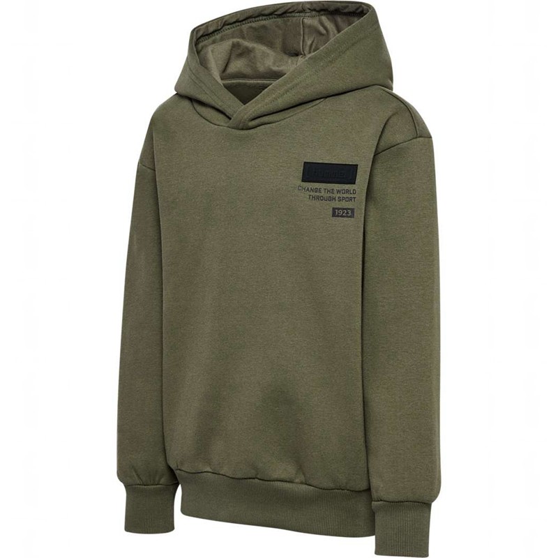 Sweat a Capuche Hummel Archie Enfant Vert Olive | 401014-563