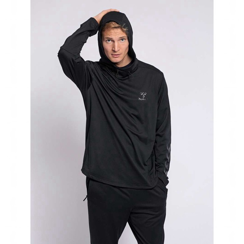 Sweat a Capuche Hummel Aston Homme Noir | 709497-987