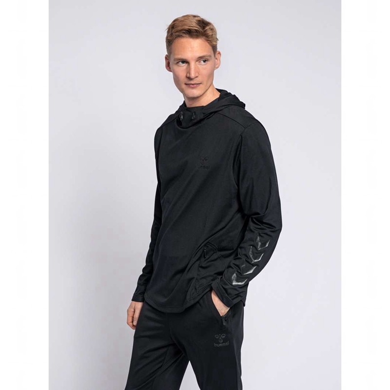 Sweat a Capuche Hummel Aston Homme Noir | 709497-987