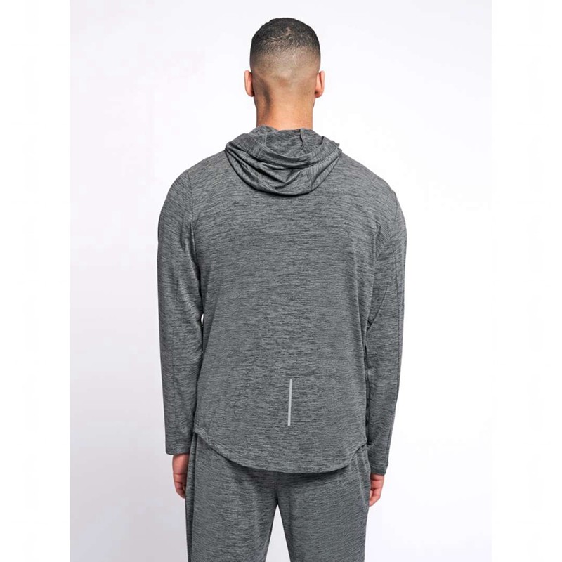 Sweat a Capuche Hummel Aston Zip Homme Grise | 197347-292