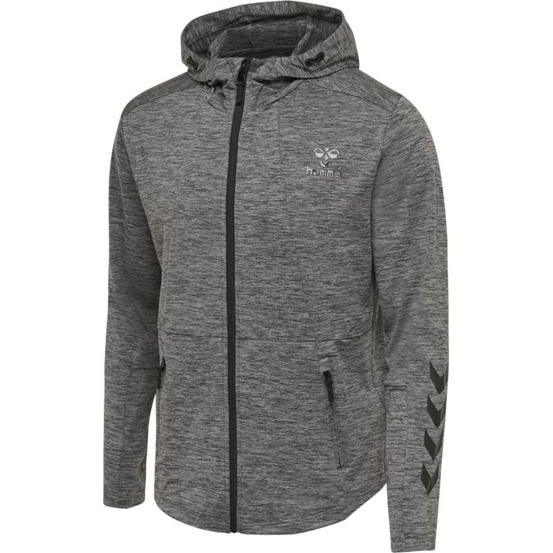 Sweat a Capuche Hummel Aston Zip Homme Grise | 197347-292