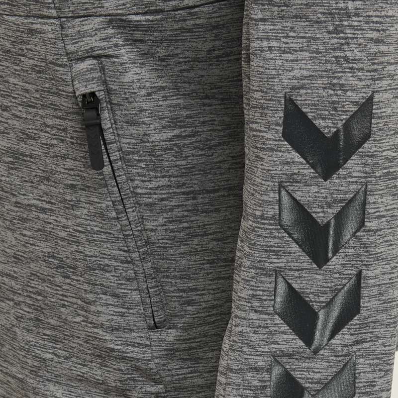 Sweat a Capuche Hummel Aston Zip Homme Grise | 197347-292