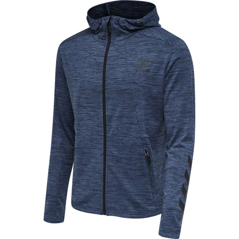 Sweat a Capuche Hummel Aston Zip Homme Noir | 131282-125