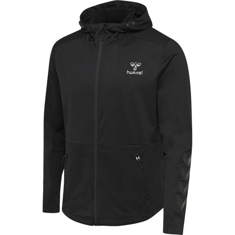 Sweat a Capuche Hummel Aston Zip Homme Noir | 647610-222