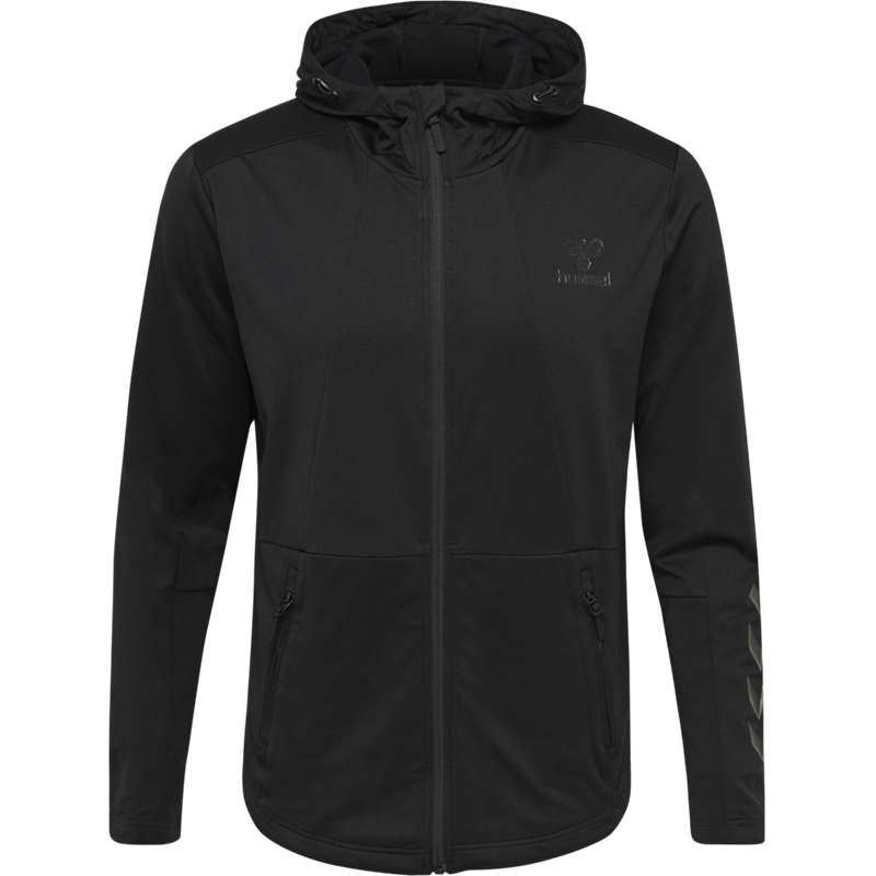 Sweat a Capuche Hummel Aston Zip Homme Noir | 647610-222