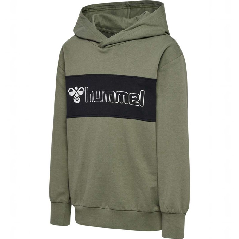 Sweat a Capuche Hummel Atlas Enfant Vert Olive | 915206-693
