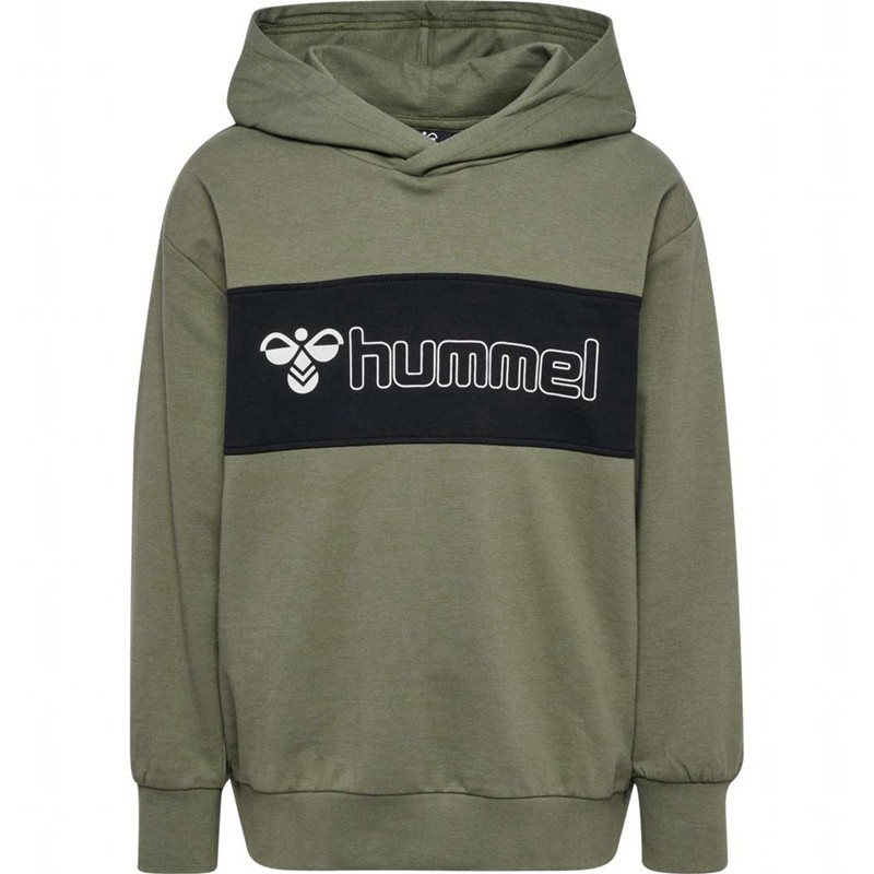 Sweat a Capuche Hummel Atlas Enfant Vert Olive | 915206-693