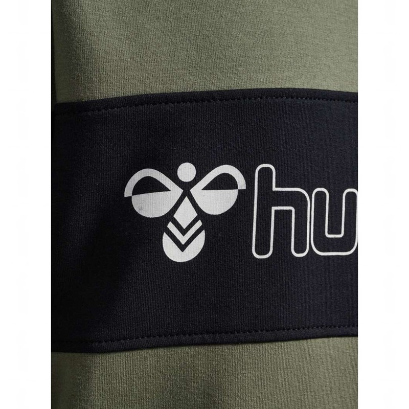 Sweat a Capuche Hummel Atlas Enfant Vert Olive | 915206-693