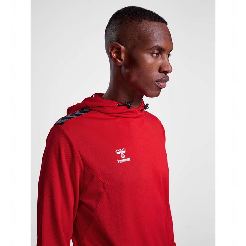 Sweat a Capuche Hummel Authentic Pl Homme Rouge | 869820-786