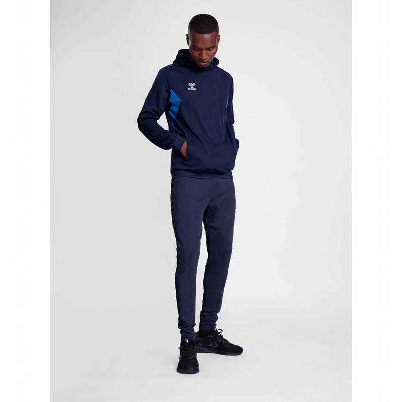 Sweat a Capuche Hummel Authentic Pl Homme Bleu Marine | 326887-843