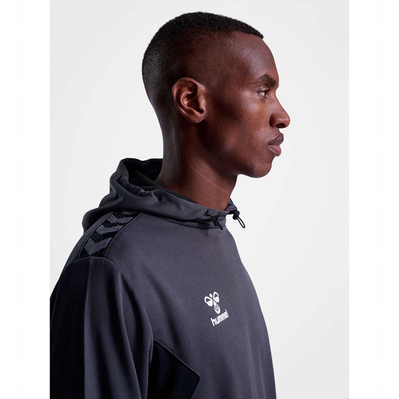 Sweat a Capuche Hummel Authentic Pl Homme Grise | 145954-834