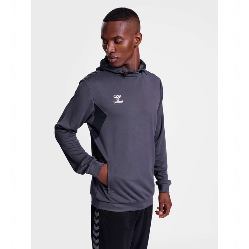 Sweat a Capuche Hummel Authentic Pl Homme Grise | 145954-834