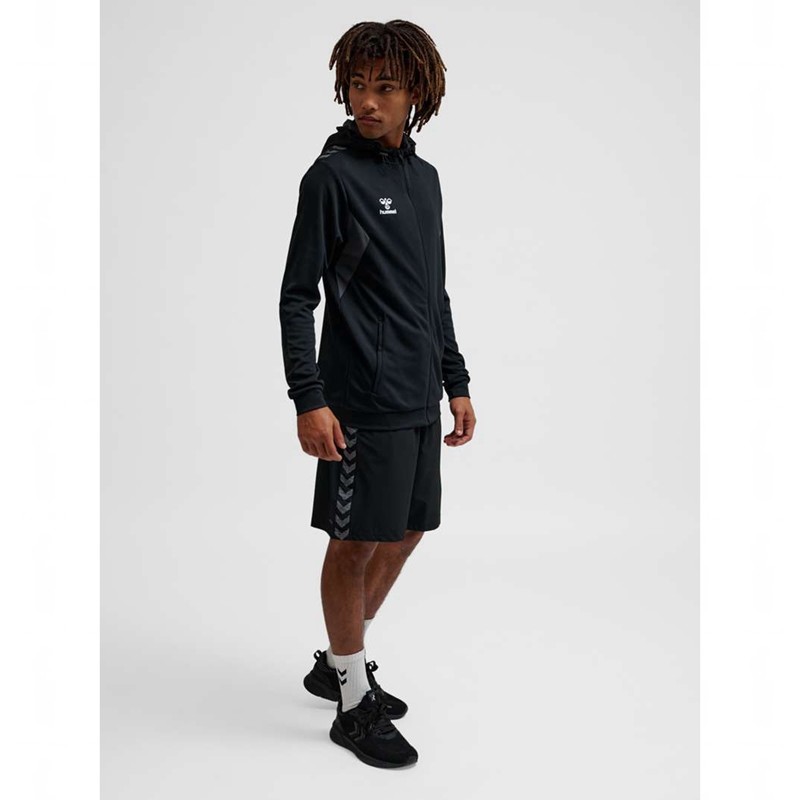 Sweat a Capuche Hummel Authentic Pl Zip Homme Noir | 149042-042