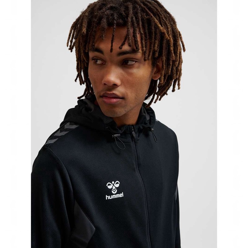 Sweat a Capuche Hummel Authentic Pl Zip Homme Noir | 149042-042