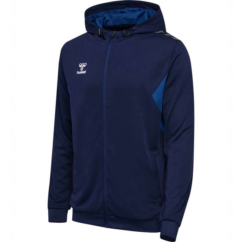 Sweat a Capuche Hummel Authentic Pl Zip Homme Bleu Marine | 169638-585